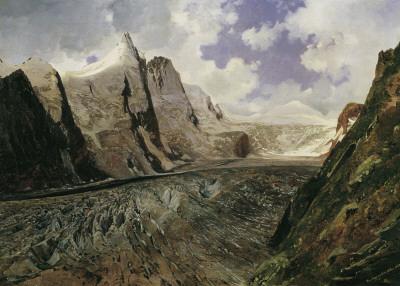 Thomas Ender Der Grobglockner mit der Pasterze oil painting image